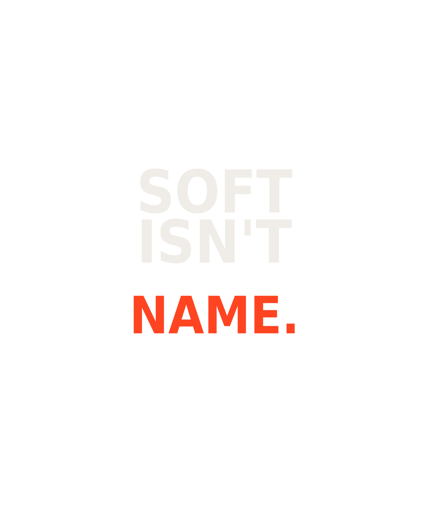 Soft Isn't in the Name Tee | Sevens Softball