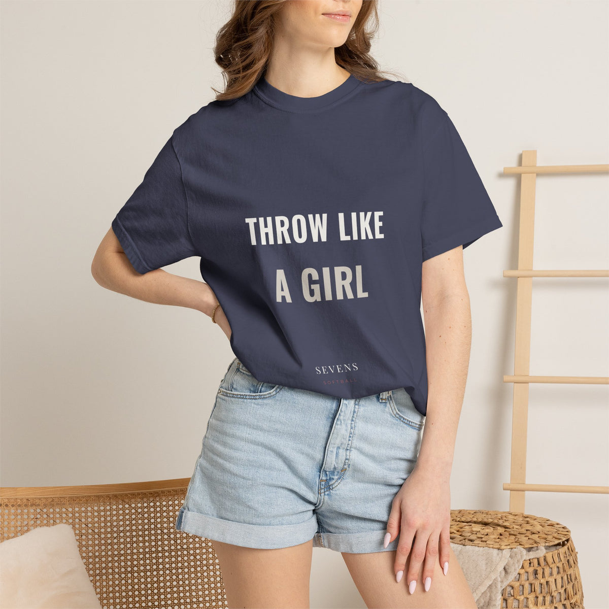 throw like a girl. Garment-Dyed Tee