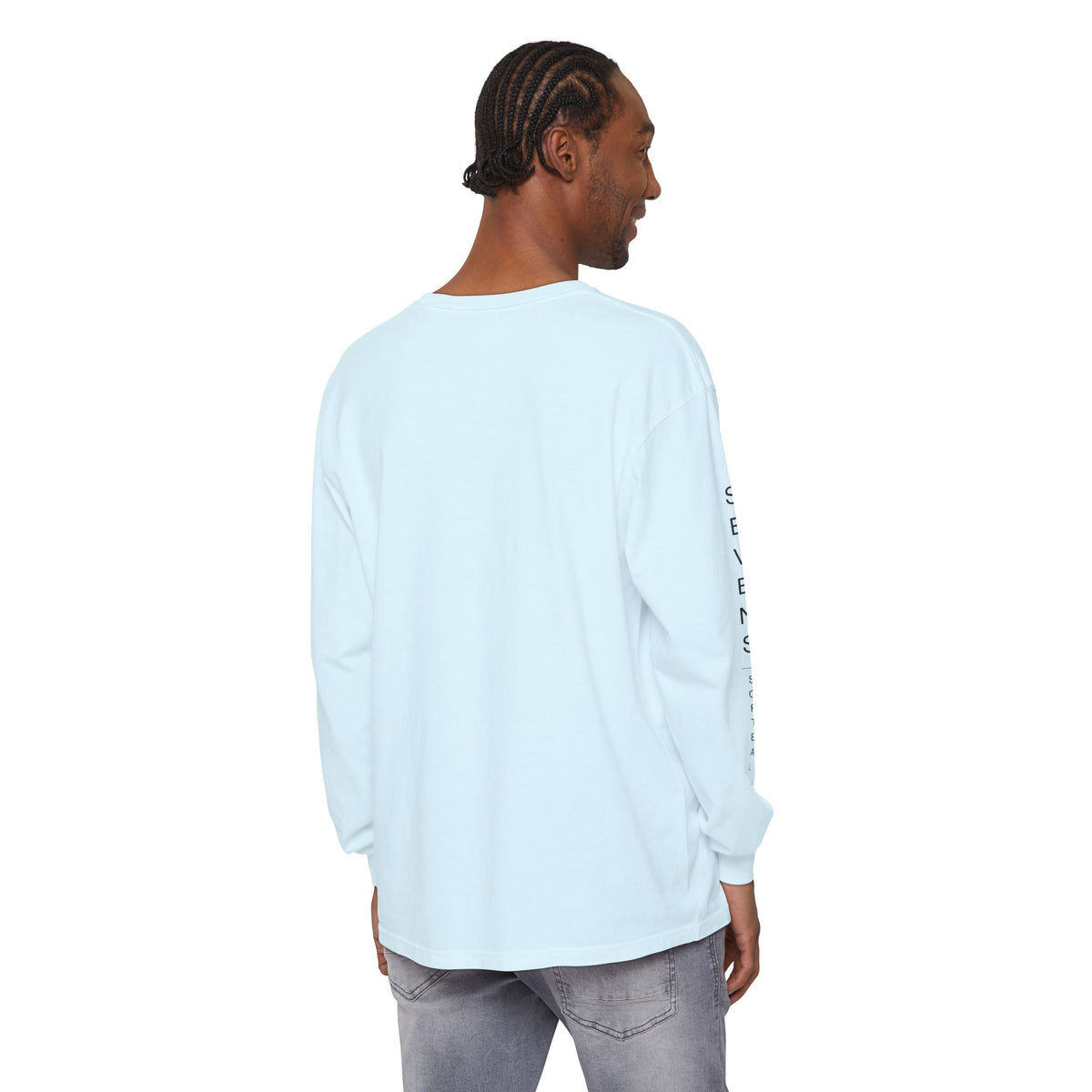 seven innings. Garment-Dyed Long Sleeve