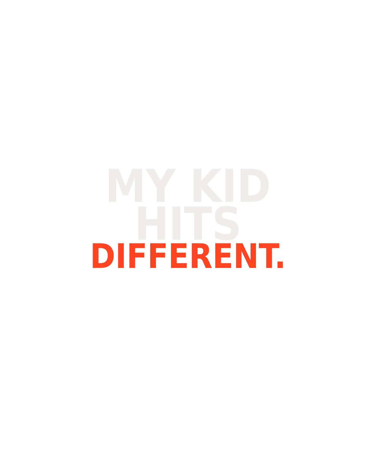 My Kid Hits Different Softball Tee | Sevens Softball