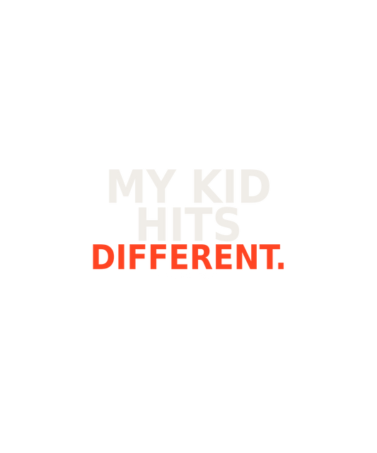 My Kid Hits Different Softball Tee | Sevens Softball