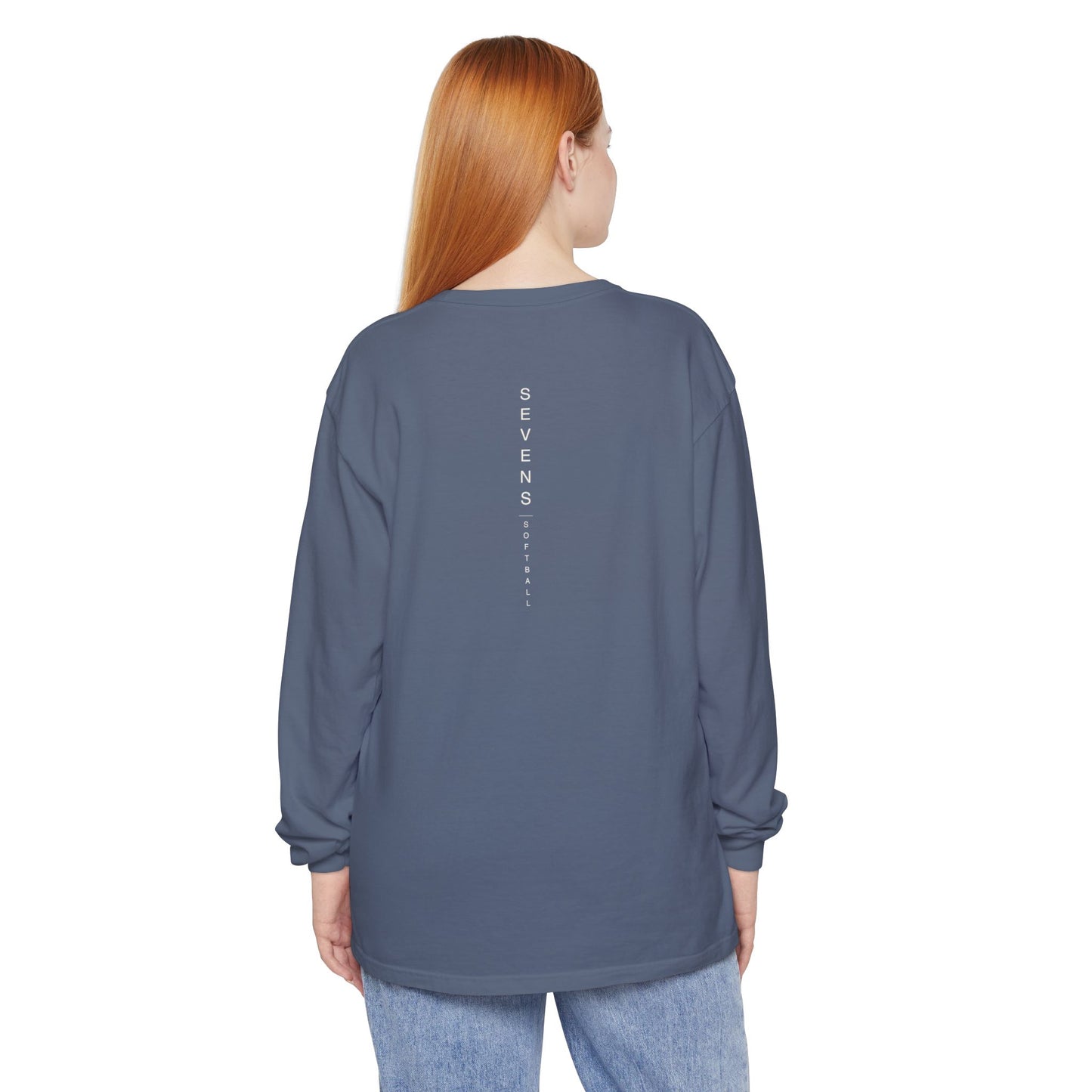 Sevens Softball Full Vertical Spine Long Sleeve