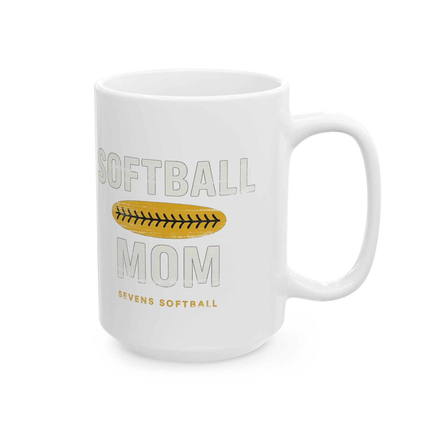 Softball Mom Ceramic Mug - Ideal Gift for Sports Enthusiasts, Mother's Day, Coaches, Team Celebrations, Personalized Coffee Cup