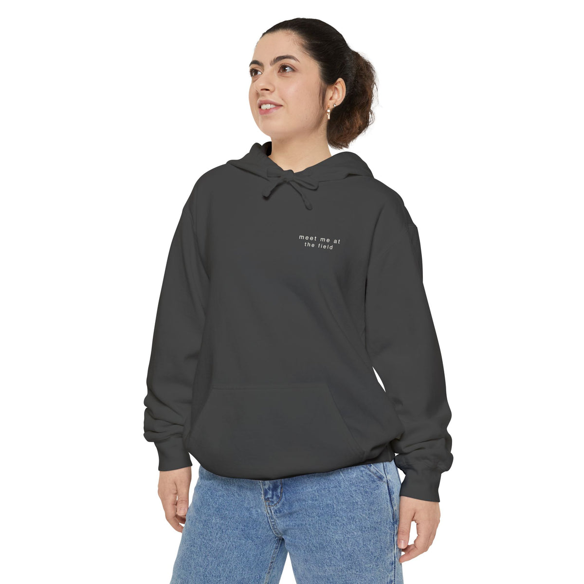 meet me at the field. Garment-Dyed Hoodie