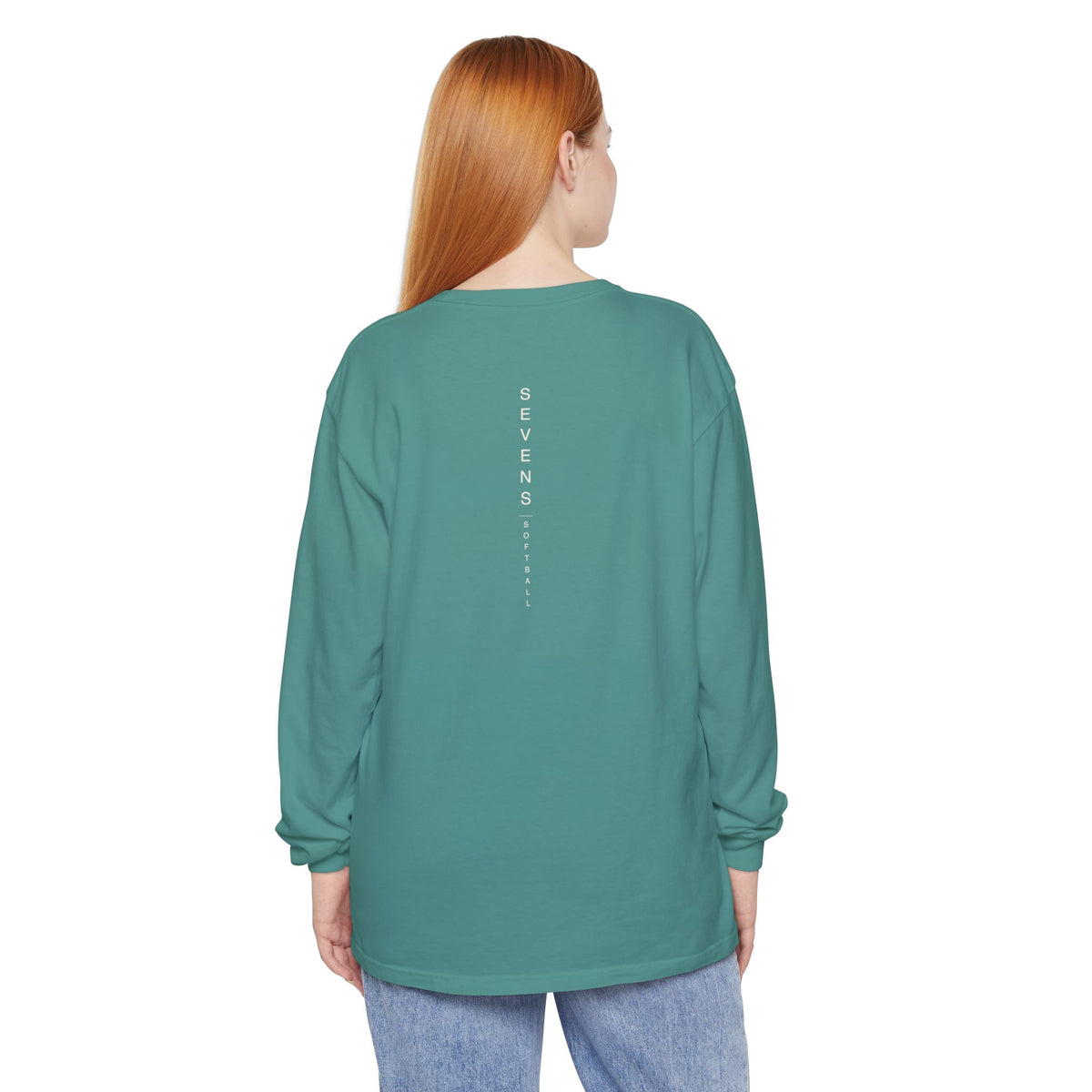 Sevens Softball Full Vertical Spine Long Sleeve