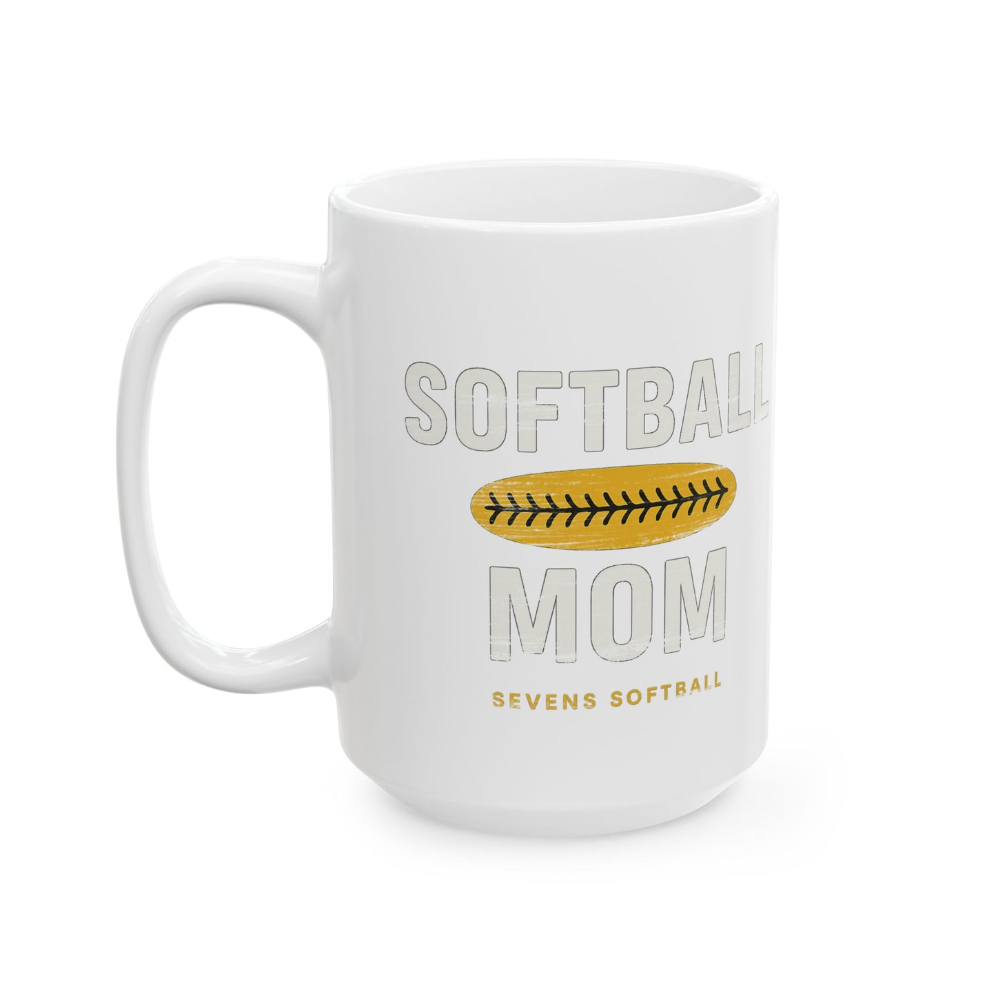 Softball Mom Ceramic Mug - Ideal Gift for Sports Enthusiasts, Mother's Day, Coaches, Team Celebrations, Personalized Coffee Cup
