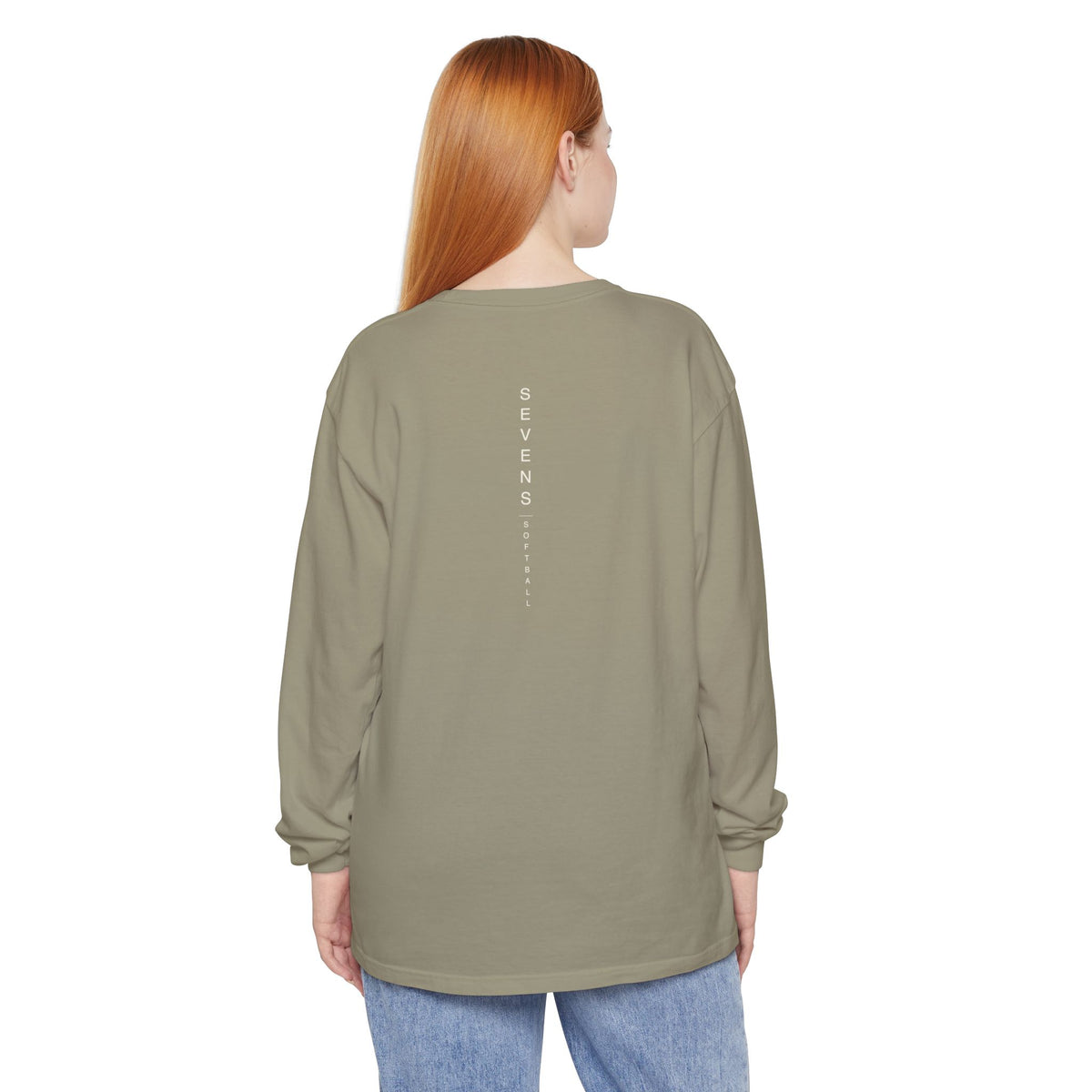 Sevens Softball Full Vertical Spine Long Sleeve