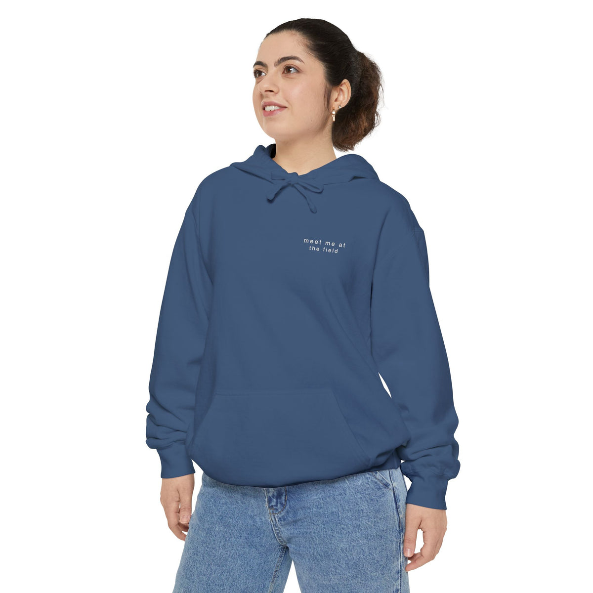 meet me at the field. Garment-Dyed Hoodie