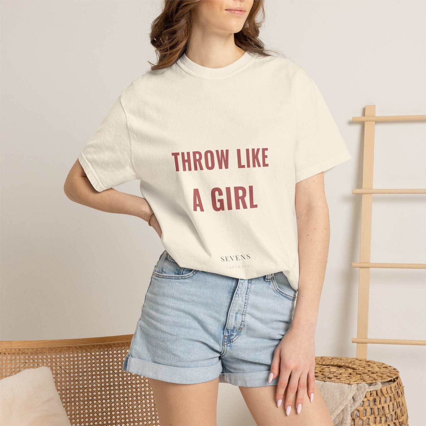 throw like a girl. Garment-Dyed Tee