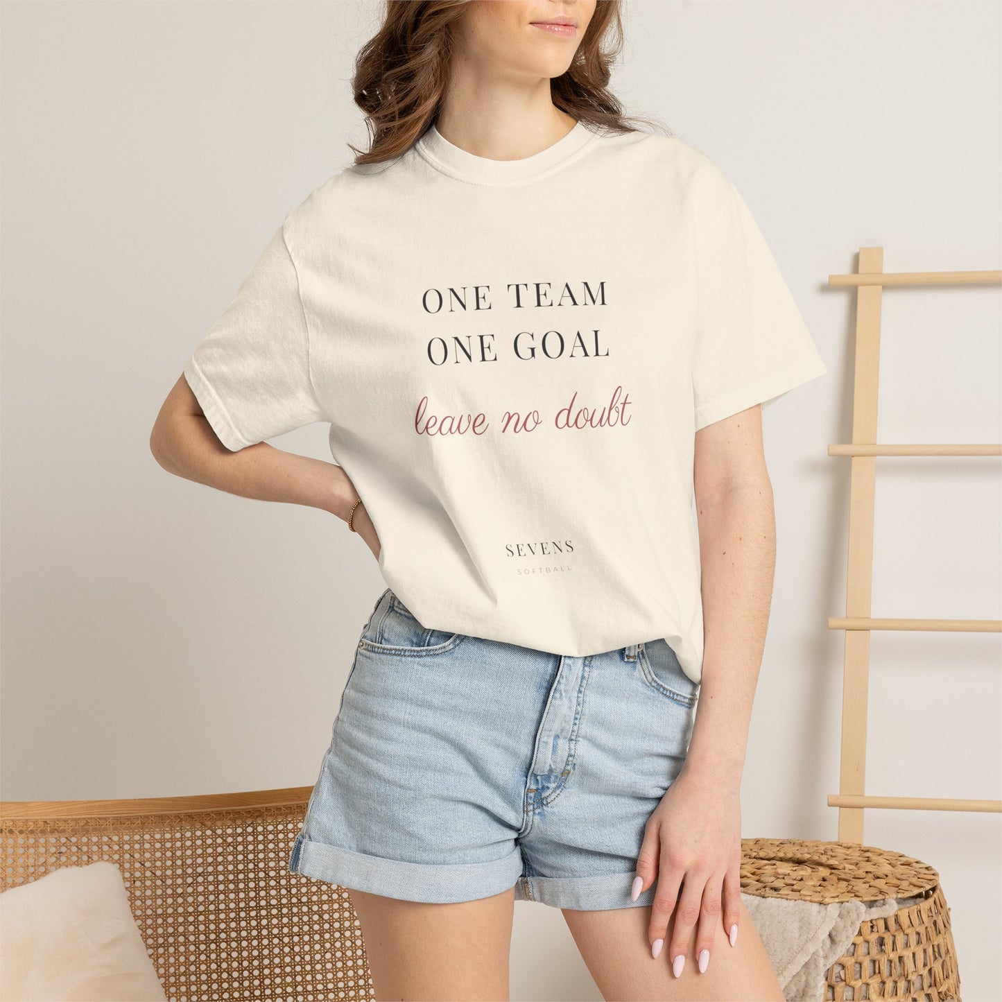 one team. one goal. Garment-Dyed Tee