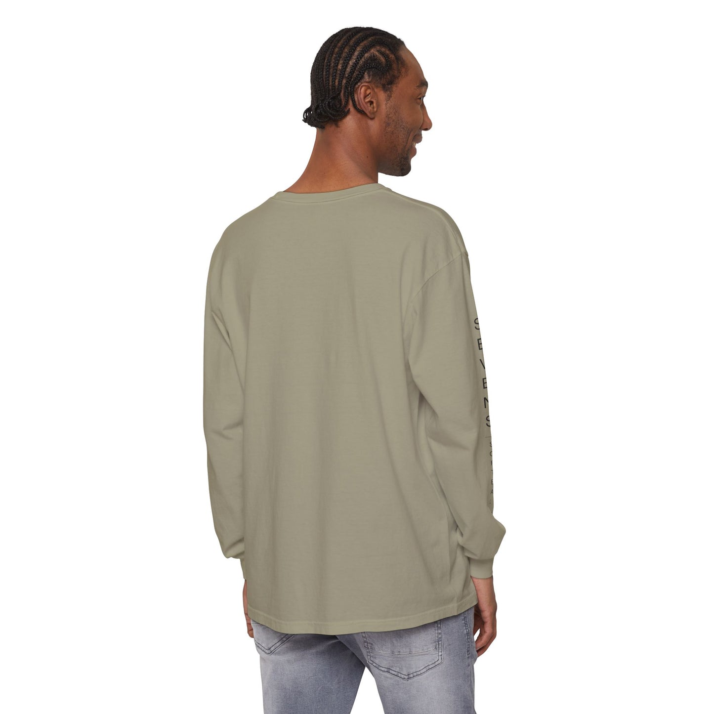 seven innings. Garment-Dyed Long Sleeve