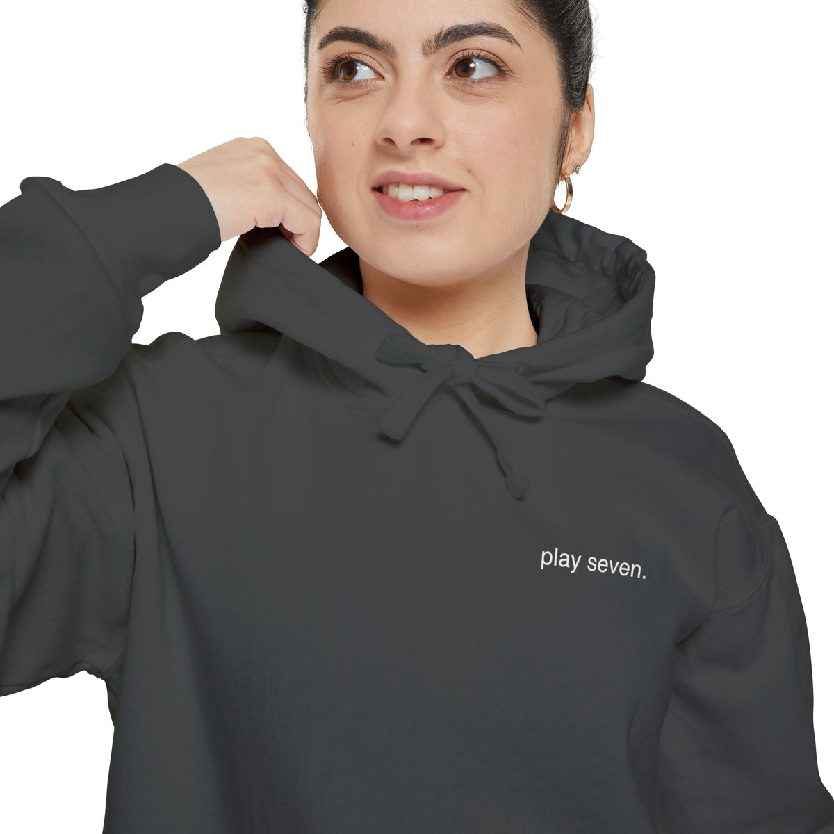 play seven. Garment-Dyed Hoodie