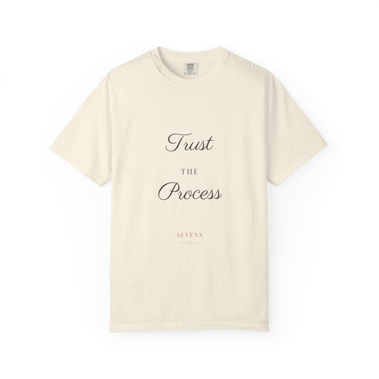 trust the process. Garment-Dyed Tee — Sevens Softball product image 1