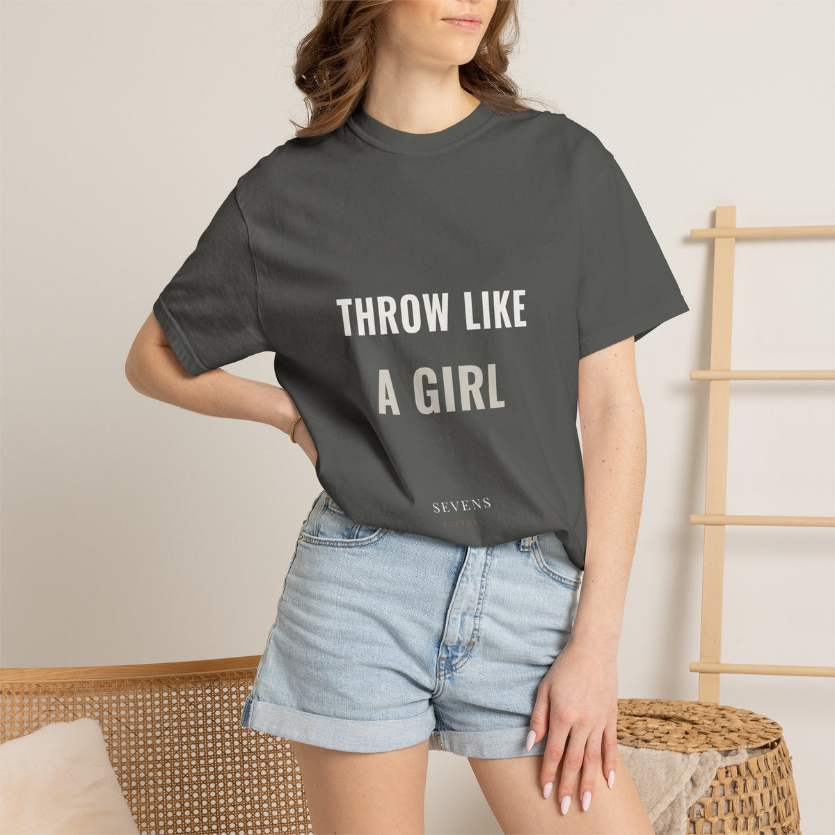 throw like a girl. Garment-Dyed Tee
