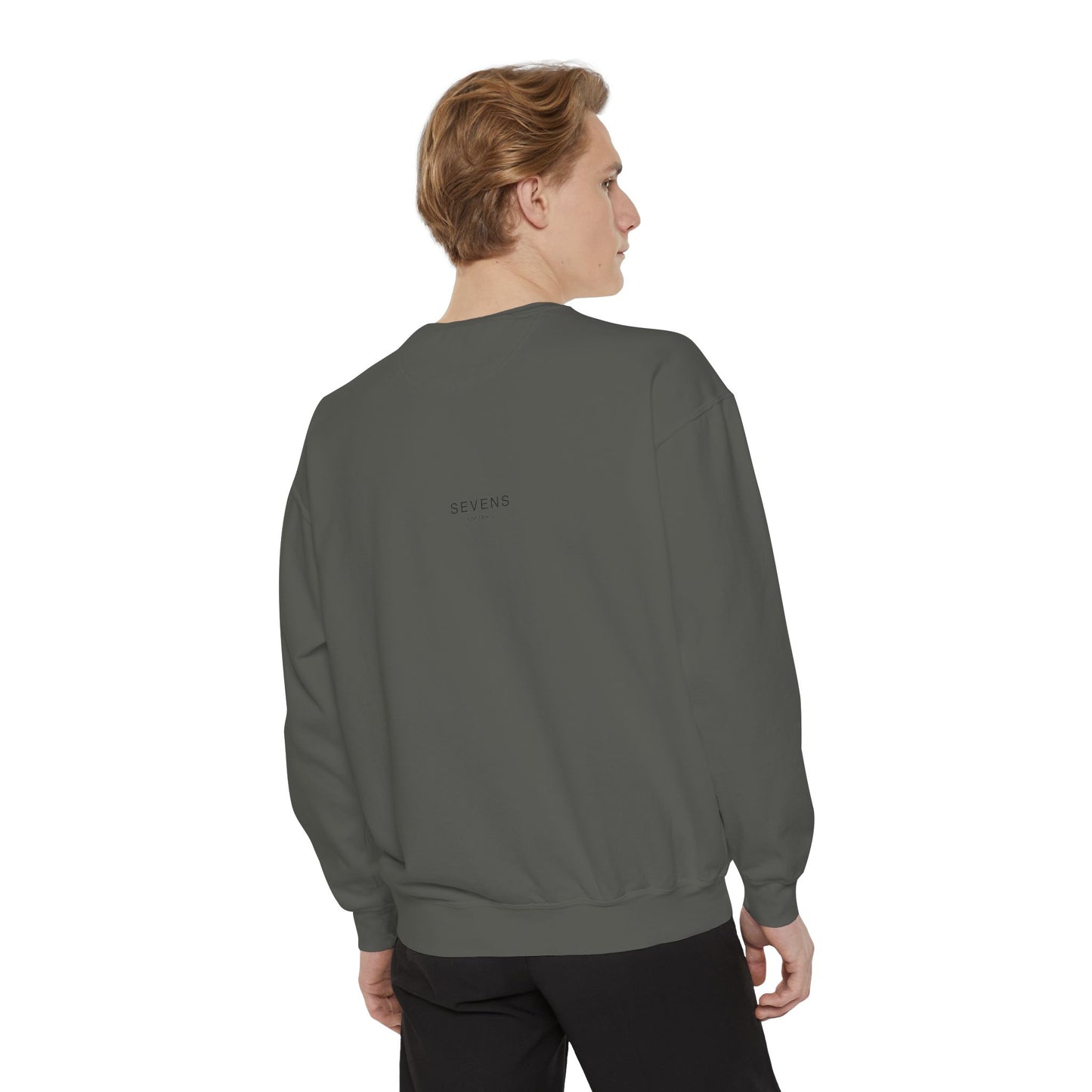 built for the game. Garment-Dyed Crewneck
