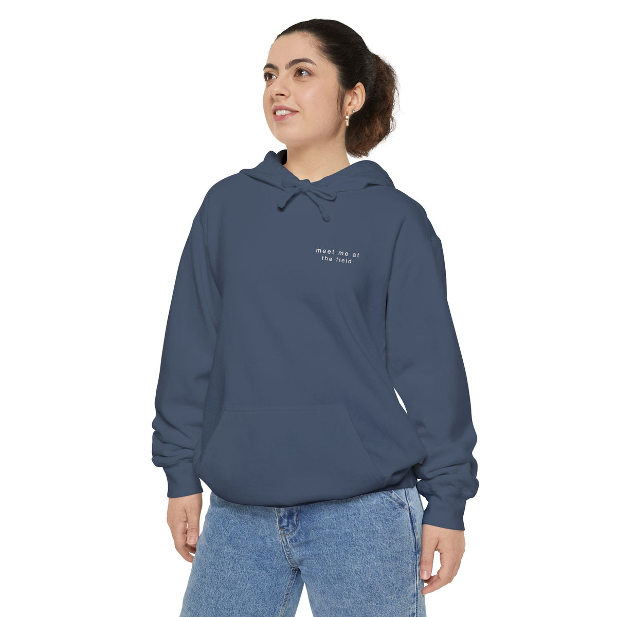 meet me at the field. Garment-Dyed Hoodie