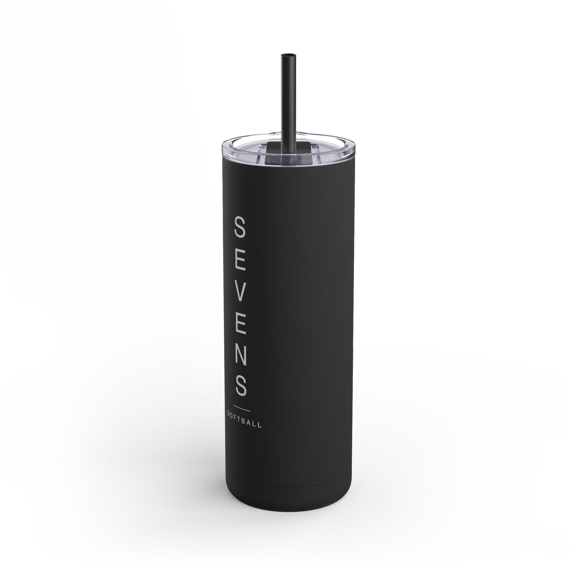 Sevens Vertical Line Tumbler in matte black — product view 1