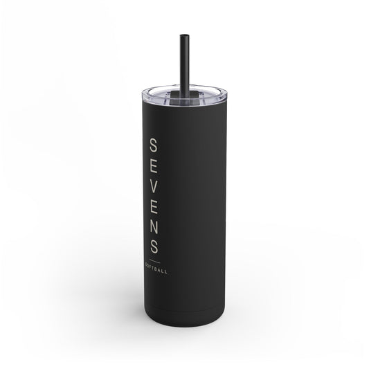 Sevens Vertical Line Tumbler in matte black — product view 1