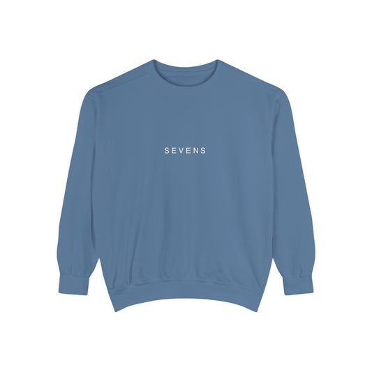 Sevens Softball Wordmark Garment-Dyed Crewneck