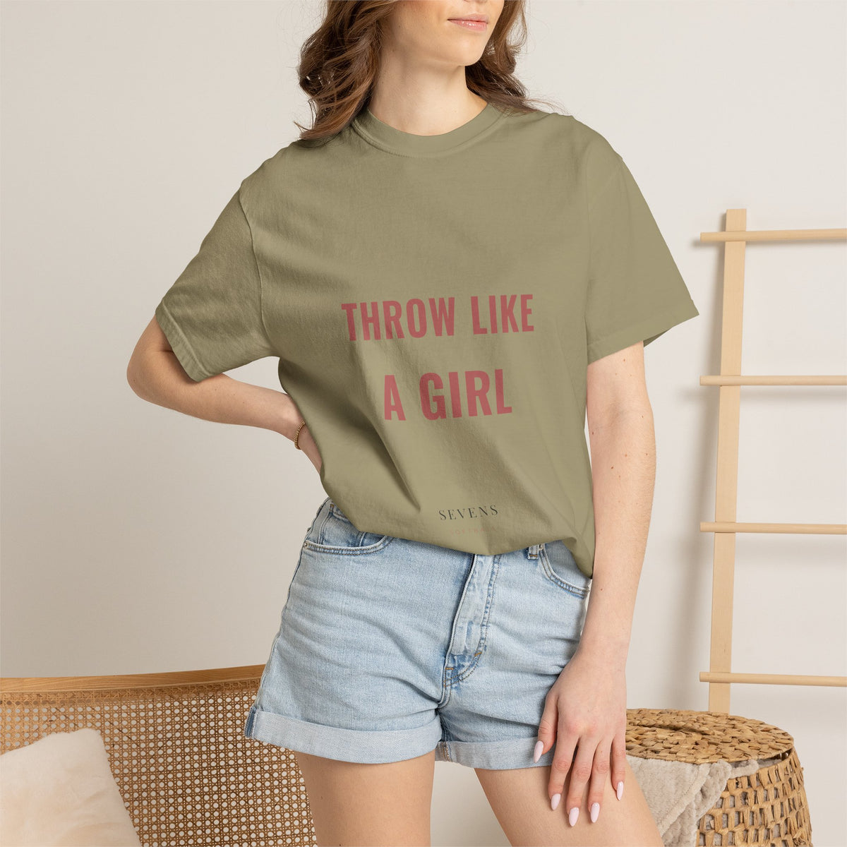 throw like a girl. Garment-Dyed Tee