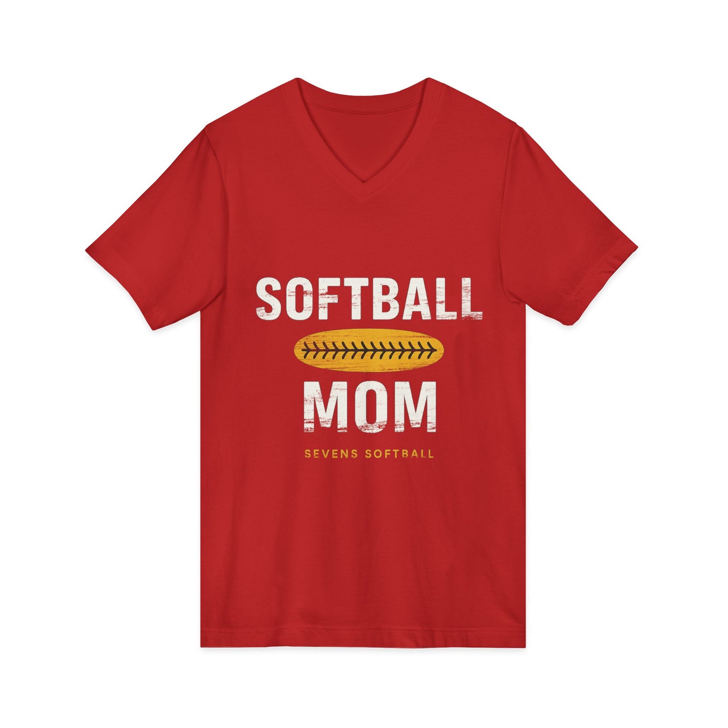 Unisex Jersey Short Sleeve V-Neck Tee